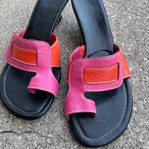 Cole Haan Pink and Orange Sandals